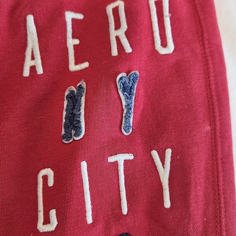Y2k Aeropostale Vibrant Red Sweatpants - Picture 4 of 8